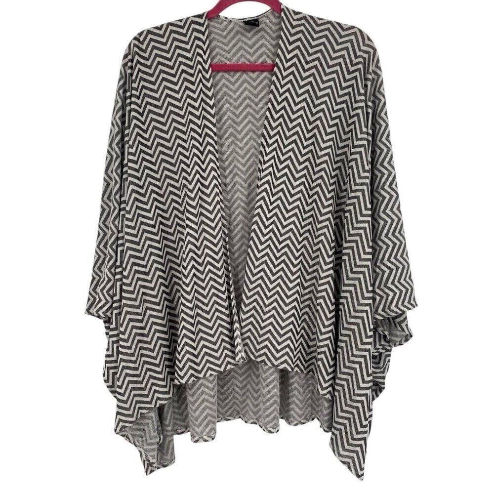 Kelly & Katie Women’s Kimono Light Knit Open Cardigan Chevron Rayon OS